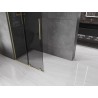 Mexen Velar L klizni panel na tuš koji se može klizati Walk-in 110 x 200 cm, grafit 8 mm, zlatna brušena - 871-110-003-43-55