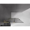 Mexen Velar L Klizna stijenka za tuširanje Walk-in 120 x 200 cm, grafitna 8 mm, zlatna brušena - 871-120-003-43-55