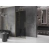 Mexen Velar L klizni panel na tuš koji se može klizati Walk-in 110 x 200 cm, grafit 8 mm, zlatna brušena - 871-110-003-43-55