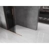 Mexen Velar L schuifbare douchewand Walk-in 110 x 200 cm, grafiet 8 mm, roségoud - 871-110-003-43-60