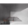 Mexen Velar L klizna stijenka na izvlačenje Walk-in 110 x 200 cm, grafitno 8 mm, ružičasto zlato - 871-110-003-43-60