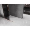 Mexen Velar L klizna stijena za tuširanje Walk-in 120 x 200 cm, grafit 8 mm, brušena bakra - 871-120-003-43-65