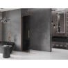 Mexen Velar L schuifbare inloopdouchewand 120 x 200 cm, grafiet 8 mm, geborsteld koper - 871-120-003-43-65