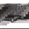Mexen Velar L schuifbare douchewand Walk-in 90 x 200 cm, grafiet 8 mm, geborsteld koper - 871-090-003-43-65