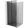 Mexen Velar L klizni ziduš prysznica Walk-in 110 x 200 cm, grafit, 8 mm, gun gray brušeni - 871-110-003-43-66