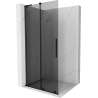 Mexen Velar L schuifbare douchewand Walk-in 100 x 200 cm, grafiet 8 mm, zwart - 871-100-003-43-70