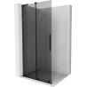 Mexen Velar L Duschwand zum Schieben Walk-In 120 x 200 cm, Graphit 8 mm, Schwarz - 871-120-003-43-70