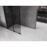 Mexen Velar L ścianka prysznicowa rozsuwana Walk-in 110 x 200 cm, grafit 8 mm, czarna - 871-110-003-43-70