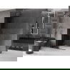 Mexen Velar L Duschwand zum Schieben Walk-In 120 x 200 cm, Graphit 8 mm, Schwarz - 871-120-003-43-70