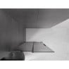 Mexen Velar L Duschwand verschiebbar Walk-in 90 x 200 cm, graphit 8 mm, gun metal - 871-090-003-43-95