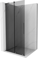 Mexen Velar L schuifbare douchewand Walk-in 120 x 200 cm, grafiet 8 mm, gun metal - 871-120-003-43-95