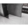 Mexen Velar L paroi de douche coulissante Walk-in 120 x 200 cm, graphite 8 mm, nickel brossé - 871-120-003-43-97