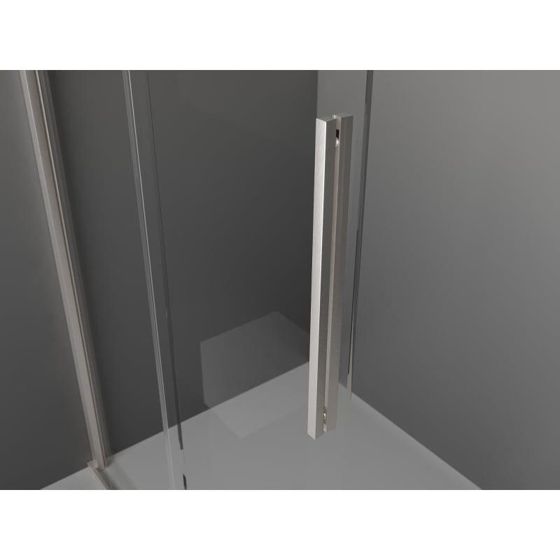 Mexen Velar L ścianka prysznicowa rozsuwana Walk-in 100 x 200 cm, grafit 8 mm, nikiel szczotkowany - 871-100-003-43-97