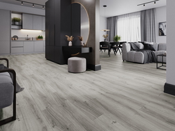 Panneaux vinyles Mexen Harrison 1240 x 182 mm SPC 6,5 mm, sous-couche IXPE 1,5 mm, 4 V-Façade, Chêne - F1044-S