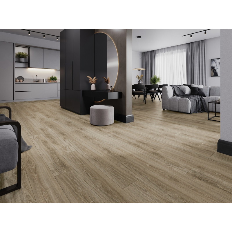 Mexen Fort Valley δείγμα πάνελ βινυλίου SPC 6,5 mm, υπόστρωμα IXPE 1,5 mm, 4 V-Fuga, Δρυς