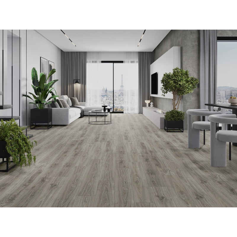 Mexen Silver Creek δείγμα πάνελ βινυλίου SPC 6,5 mm, υπόστρωμα IXPE 1,5 mm, 4 V-Fuga, Δρυς