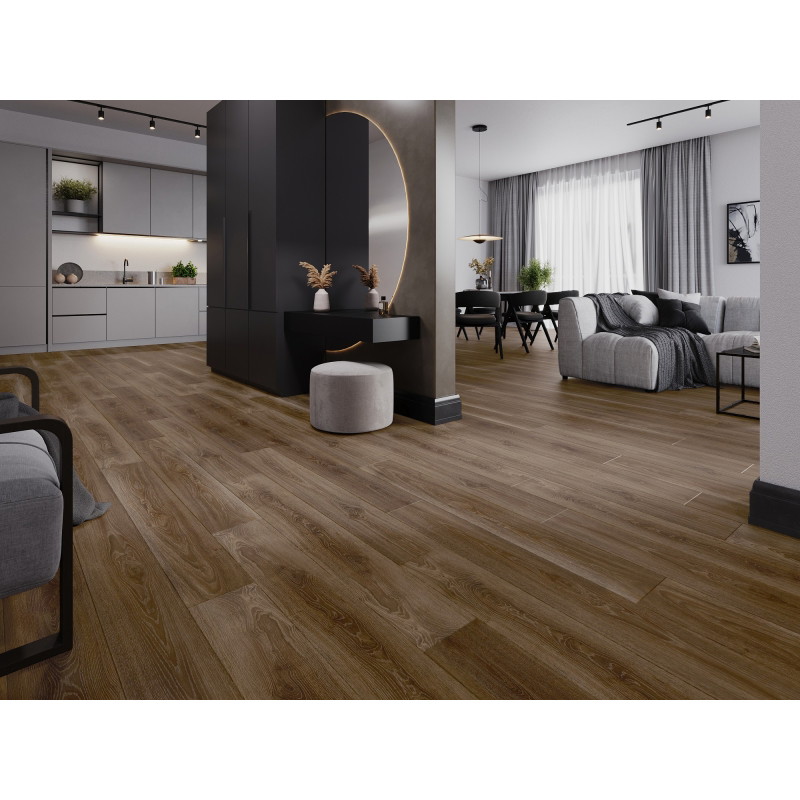 Mexen San Juan vzorec vinilnih plošč SPC 6,5 mm, podlaga IXPE 1,5 mm, 4 V-Fuga, Hrast - F1049-S