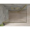 Mexen Omega Duschkabine Schiebetür 120 x 90 cm, transparent, gold - 825-120-090-50-00