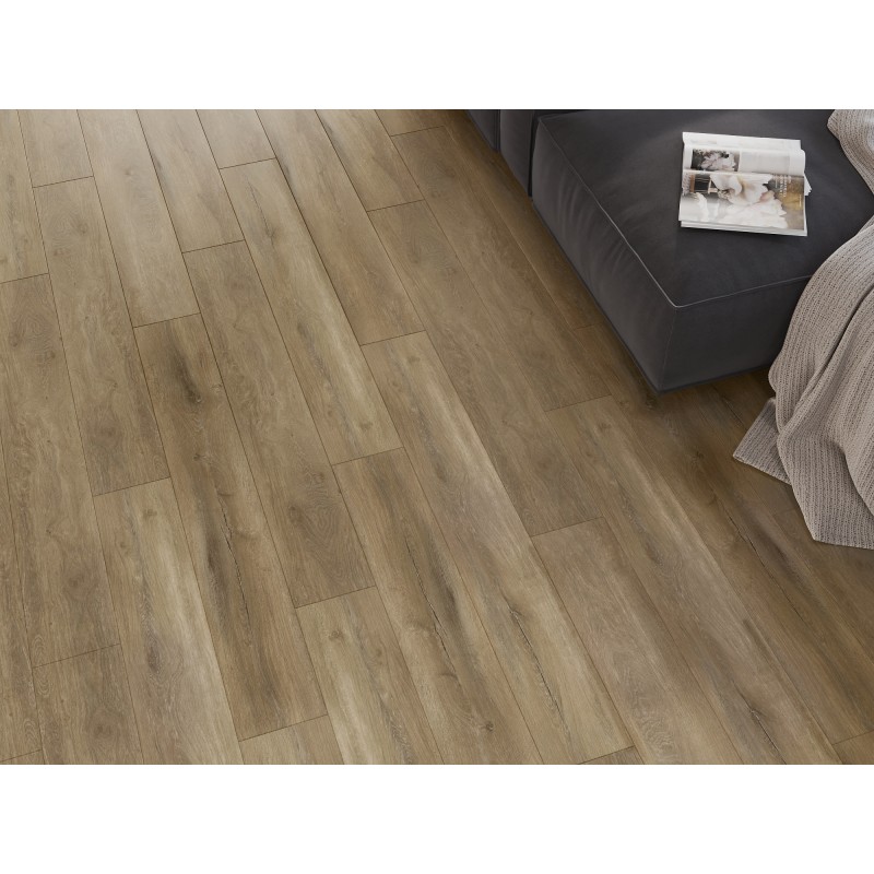 Mexen Long Creek próbka paneli winylowych SPC 6,5 mm, podkład IXPE 1,5 mm, 4 V-Fuga, Dąb - F1050-S