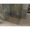 Mexen Omega cabine de duche de correr 120 x 90 cm, transparente, dourada - 825-120-090-50-00