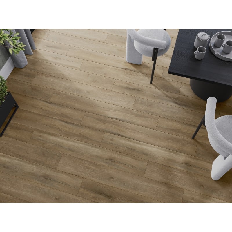 Mexen Long Creek Probe von Vinylpaneelen 1240 x 182 mm SPC 6,5 mm, IXPE-Unterlage 1,5 mm, 4 V-Fuge, Eiche - F1050-S