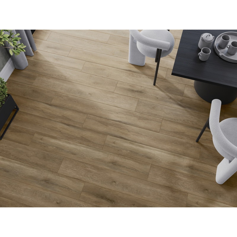 Mexen Long Creek vzorec vinilnih plošč SPC 6,5 mm, podloga IXPE 1,5 mm, 4 V-rež, hrast - F1050-S