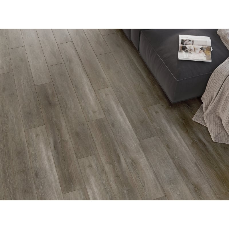 Mexen Sherwood sample of SPC vinyl panels 6.5 mm, IXPE underlay 1.5 mm, 4 V-groove, Oak - F1051-S