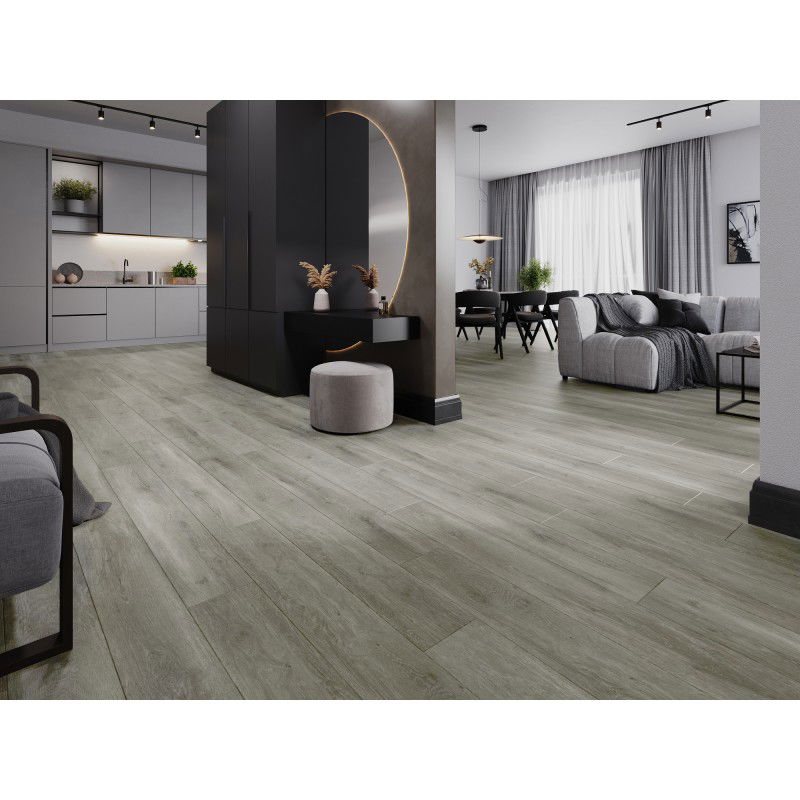 Mexen Riverdale campione di pannelli vinilici 1240 x 182 mm SPC 6,5 mm, sottostrato IXPE 1,5 mm, 4 V-Fuga, Rovere - F1052-S