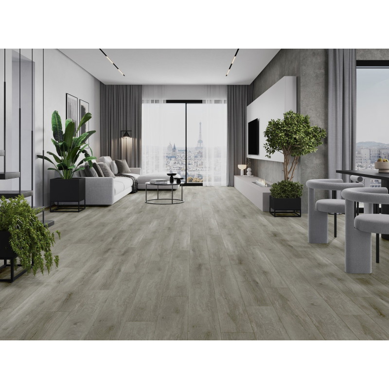 Mexen Riverdale vzorec vinilnih plošč SPC 6,5 mm, IXPE podloga 1,5 mm, 4 V-reža, hrast - F1052-S