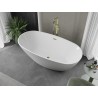 Mexen Eris freestanding bathtub 180 x 95 cm, white, gold overflow - 53441809500-50