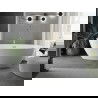 Mexen Eris vrijstaande badkuip 180 x 95 cm, wit, overloop goud geborsteld - 53441809500-55