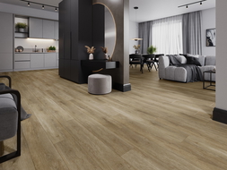 Mexen Clermont campione di pannelli vinilici 1240 x 182 mm SPC 6,5 mm, sottostrato IXPE 1,5 mm, 4 V-Fuga, Quercia - F1053-S