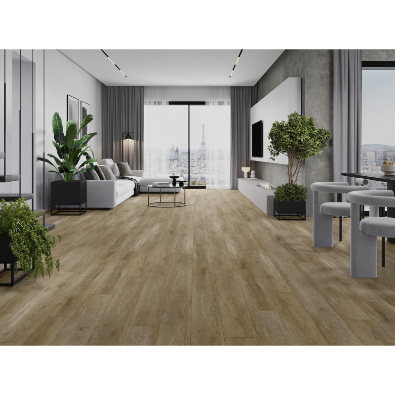 Mexen Clermont vzorec vinilnih plošč SPC 6,5 mm, IXPE podloga 1,5 mm, 4 V-fuga, hrast - F1053-S