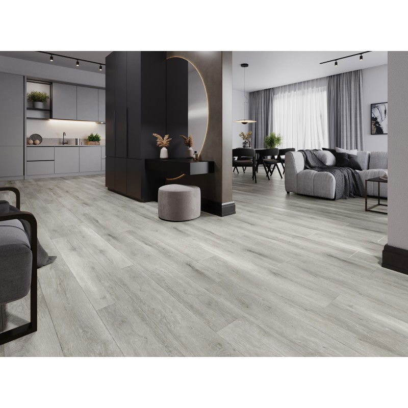 Mexen Boone muestra de paneles de vinilo SPC 6,5 mm, base IXPE 1,5 mm, 4 V-Fuga, Roble - F1054-S