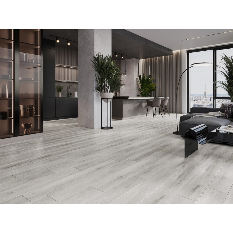 Mexen Boone vzorec vinilnih plošč SPC 6,5 mm, podloga IXPE 1,5 mm, 4 V-Fuga, hrast - F1054-S