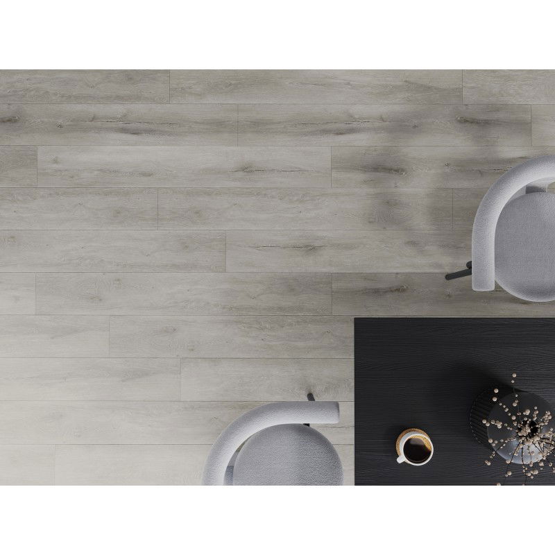 Mexen Boone campione di pannelli vinilici SPC 6,5 mm, sottofondo IXPE 1,5 mm, 4 V-Fuga, Rovere - F1054-S