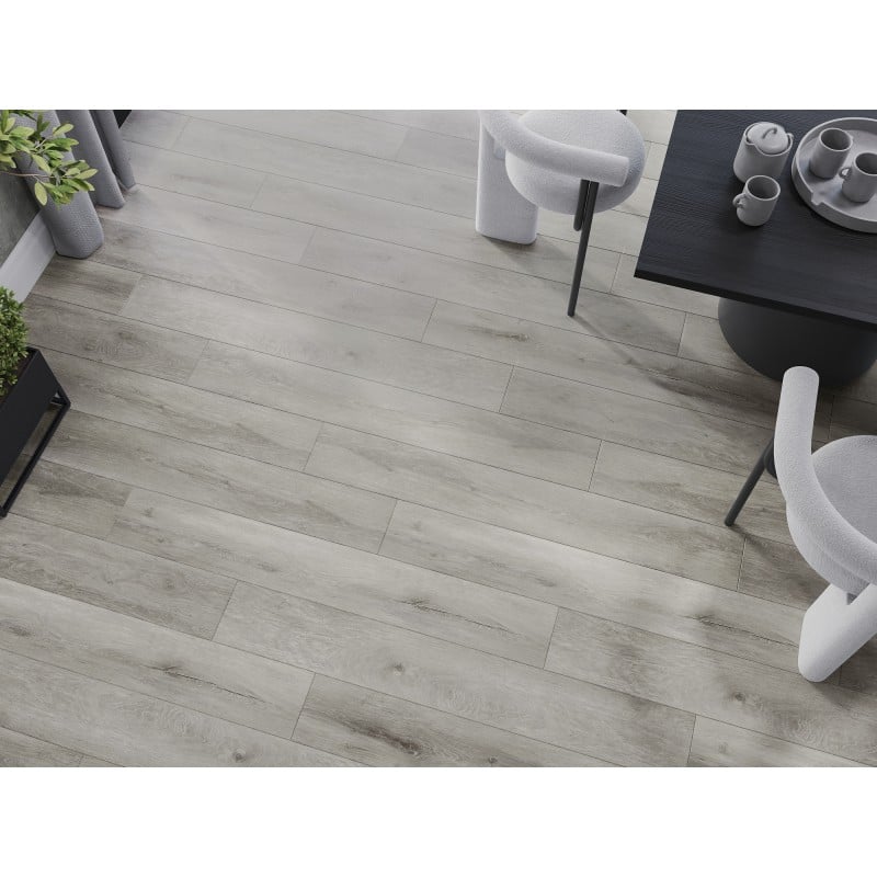 Mexen Boone Probe von SPC-Vinylpaneelen 6,5 mm, IXPE-Unterlage 1,5 mm, 4 V-Fuge, Eiche - F1054-S