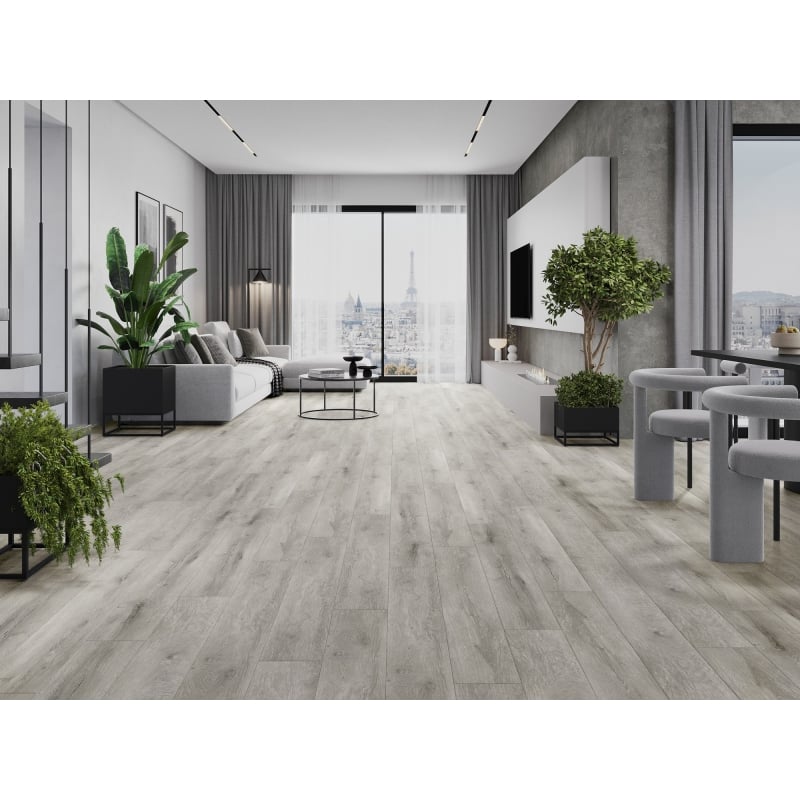 Mexen Boone vzorec vinilnih plošč SPC 6,5 mm, podloga IXPE 1,5 mm, 4 V-Fuga, hrast - F1054-S