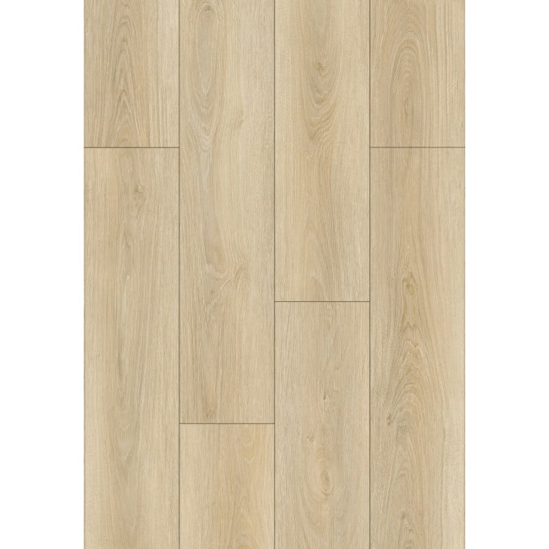 Mexen Kinston Mustermaterial für Vinylböden 1240 x 182 mm SPC 6,5 mm, IXPE Unterlage 1,5 mm, 4 V-Fuge, Eiche - F1057-S