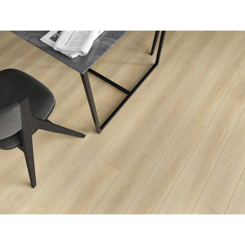 Mexen Kinston muestra de paneles de vinilo 1240 x 182 mm SPC 6,5 mm, base IXPE 1,5 mm, 4 V-Fuga, Roble - F1057-S