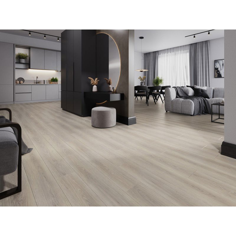 Mexen Wilson campione di pannelli in vinile 1240 x 182 mm SPC 6,5 mm, sottofondo IXPE 1,5 mm, 4 V-Fuga, Rovere - F1058-S