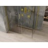 Mexen Omega cabine de duche deslizante 130 x 70 cm, transparente, dourada - 825-130-070-50-00