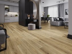 Mexen Sanford échantillon de panneaux vinyles 1240 x 182 mm SPC 6,5 mm, sous-couche IXPE 1,5 mm, 4 V-Joint, Chêne - F1059-S