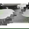 Mexen Eris vrijstaand bad 180 x 95 cm, wit/zwart, witte overloop - 53441809575-20