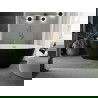 Mexen Eris freistehende Badewanne 180 x 95 cm, weiß/schwarz, Überlauf gebürstetes Kupfer - 53441809575-65