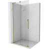 Mexen Velar L ścianka prysznicowa rozsuwana Walk-in 120 x 200 cm, transparent 8 mm, złota - 871-120-003-03-50