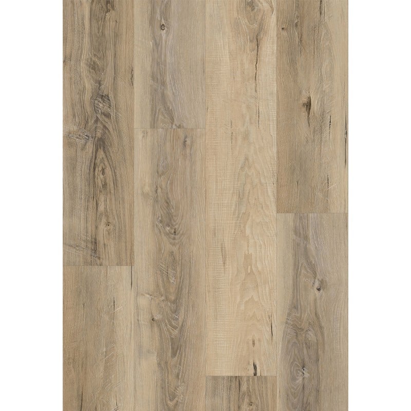 Mexen Fresno  monster van vinyl panelen 1240 x 182 mm SPC 6,5 mm, onderlaag IXPE 1,5 mm, 4 V-voeg, Noten - F1074-S