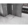 Mexen Velar L Duo sliding shower enclosure 80 x 80 cm, transparent, chrome - 871-080-080-02-03-01
