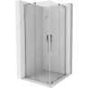 Mexen Velar L Duo kabina prysznicowa rozsuwana 100 x 100 cm, transparent, chrom - 871-100-100-02-03-01