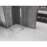 Mexen Velar L Duo drsna prha kabina 100 x 100 cm, prozorna, krom - 871-100-100-02-03-01